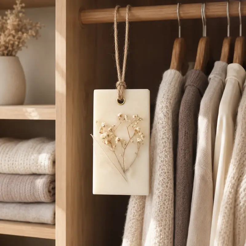 Handmade Botanical Wardrobe Wax Tablet by TanuArtVibes Studio