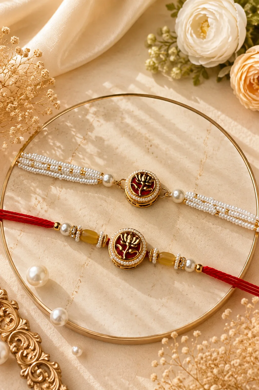 Handmade Couple Rakhi by tanusartvibesstudio