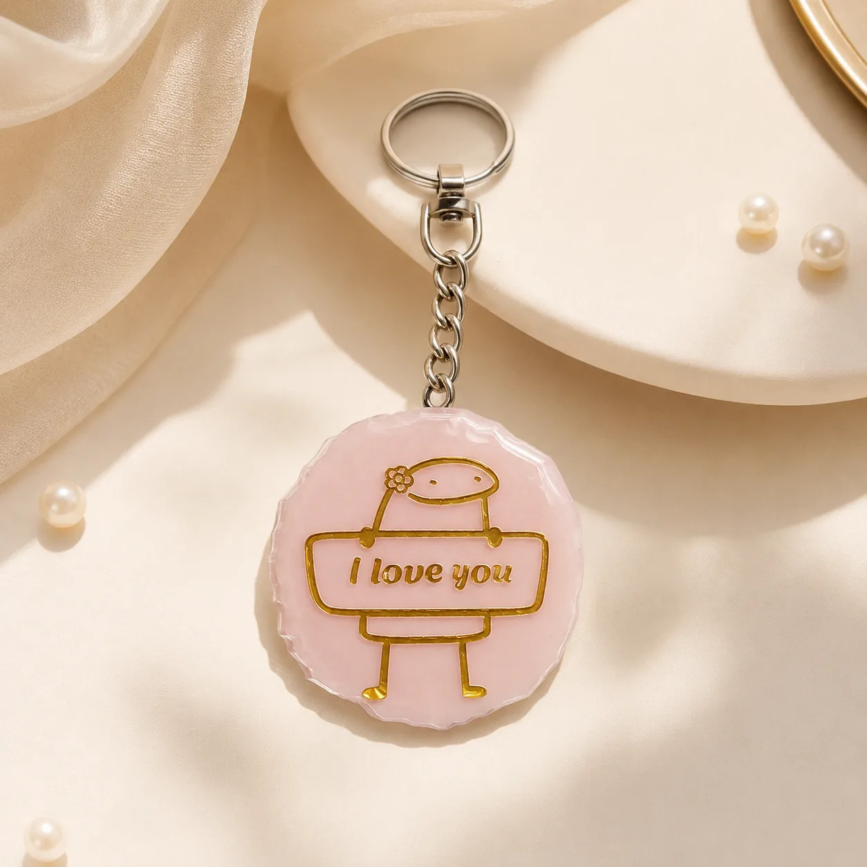 Personalized I Love You Resin Car Hanging Charm by TanuArtVibes Studio
