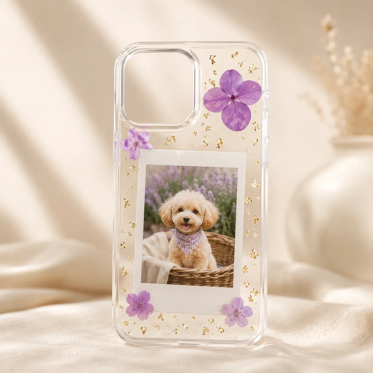 Personalized Photo Resin Phone Cover by tanusartvibesstudio