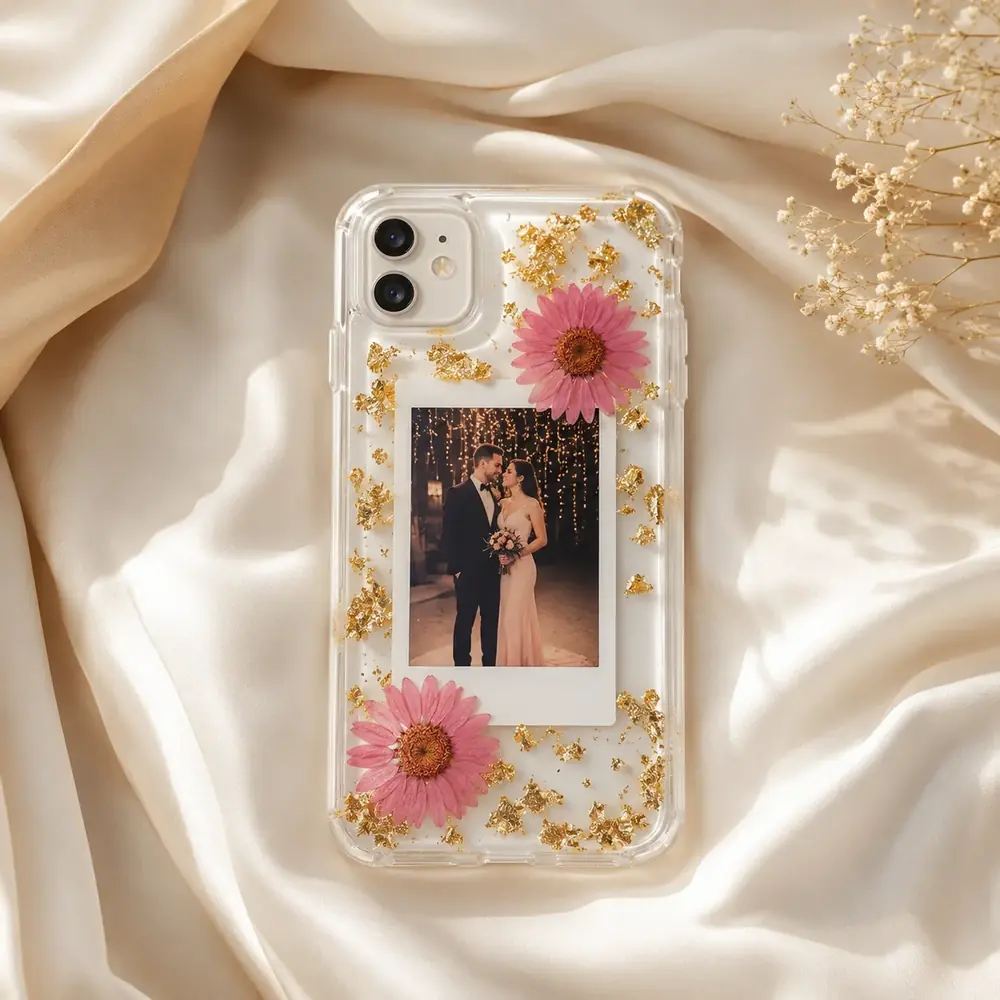 Personalized Photo Resin Phone Cover by tanusartvibesstudio