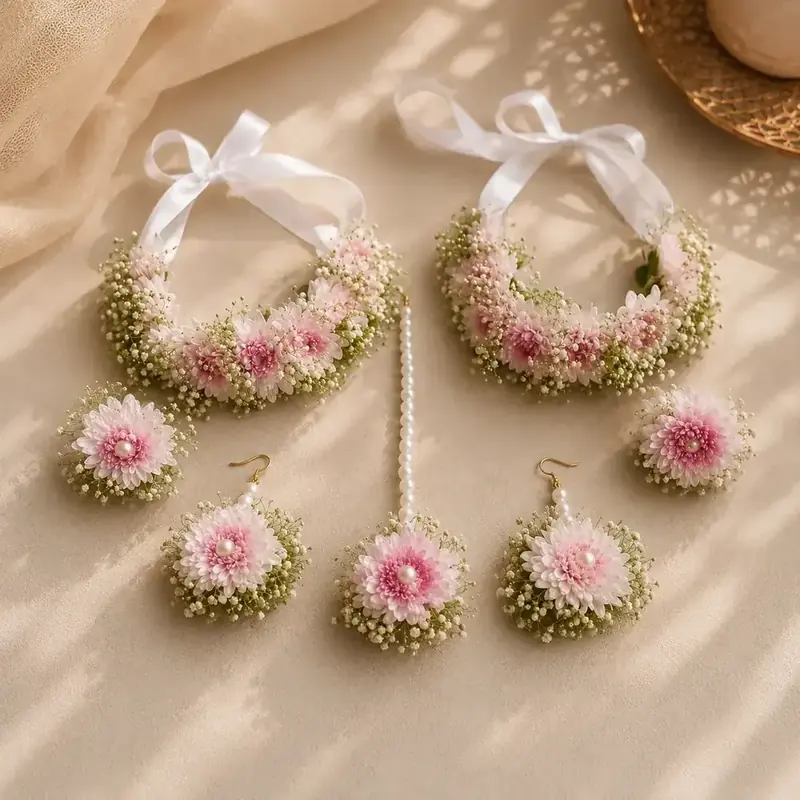 Premium Floral Jewellery Set by TanuArtVibes Studio